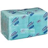 Салфетки бумажные голубые 1-слойные Luscan Profi Pack 24х24 см, 400 штук в упаковке