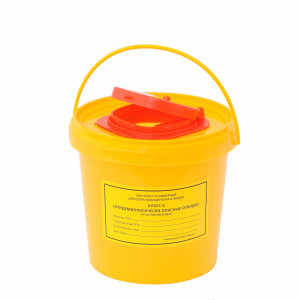 Ёмкость-контейнер для сбора острого инструментария 1 литр
