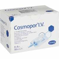 Пластырь-повязка Cosmopor I.V. для фиксации катетеров стерильная 8x6 см (50 штук в упаковке)