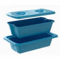 Емкость-контейнер КДС 35 литров, цвет голубой, без слива