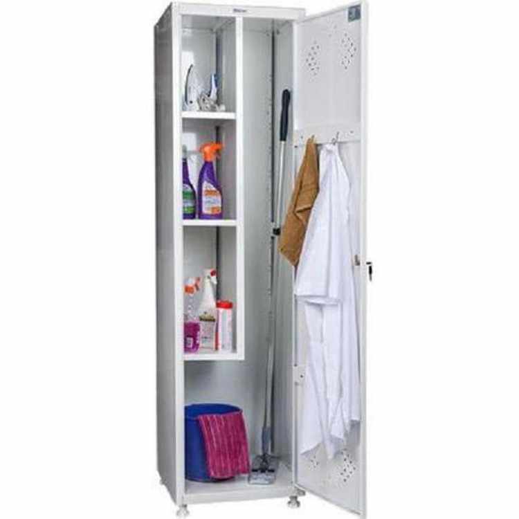 Шкаф для одежды медицинский HILFE МД 1 ШМ-SS (11-50) (1 отделение, 500 x 500 x 1830 мм)