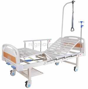 Кровать медицинская функциональная с механическим приводом е-8 м-14 с матрасом