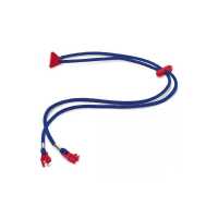 Шнурок для открытых очков с заушниками синий с красным Uvex Дуо-Флекс