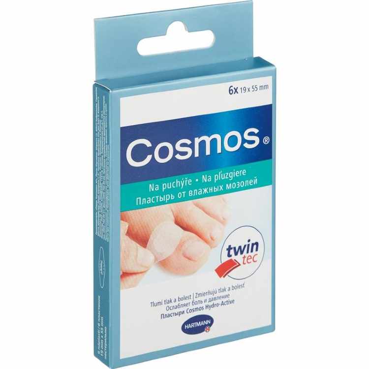 Набор пластырей Cosmos гидроактивные на мозоль на палец (6 штук в упаковке)
