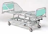 Медицинская четырехсекционная кровать для лежачих больных на колесах 11-cp136