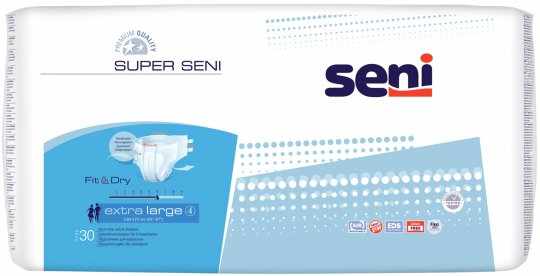 Подгузники для взрослых "SUPER SENI" Extra Large по 30 шт.