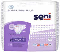 Подгузники для взрослых для средней и тяжёлой степени недержания дышащие SUPER SENI PLUS
