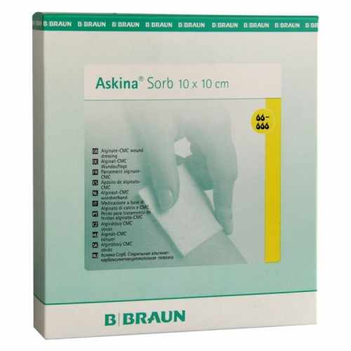 Askina Sorb / Аскина Сорб - стерильная альгинатная губчатая повязка, 10 х 10 см