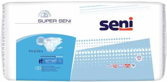 Подгузники для взрослых "SUPER SENI" Small по 30 шт.