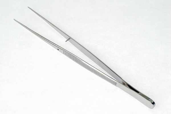 Пинцет стоматологический прямой, из нержавеющей стали, 150х0,8 мм
