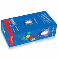 Перчатки нитриловые голубые "Safe&Care" AN320 100шт/уп