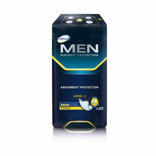 Тена Мен Уровень 2 / Tena Men Level 2 - урологические прокладки для мужчин, 20 шт.
