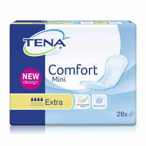 Тена Комфорт Мини Экстра / Tena Comfort Mini Extra - урологические прокладки для женщин, 28 шт.