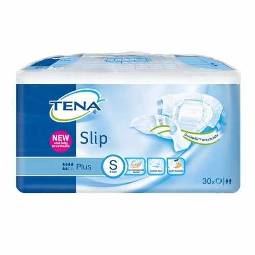 Тена Слип Плюс / Tena Slip Plus - дышащие подгузники для взрослых, размер S, 30 шт.