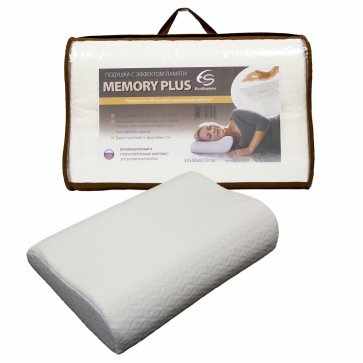 Подушка с эффектом памяти MEMORY PLUS EcoSapiens ES-78031