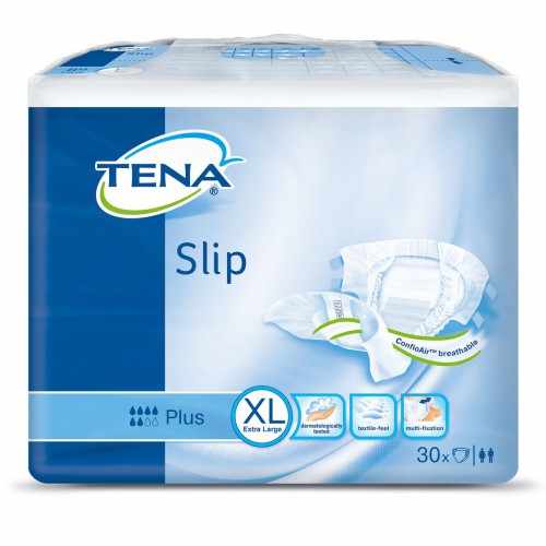 Тена Слип Плюс / Tena Slip Plus - дышащие подгузники для взрослых, размер XL, 28 шт.