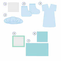 Комплект одежды и белья акушерского КОБА-14 (стерильный)