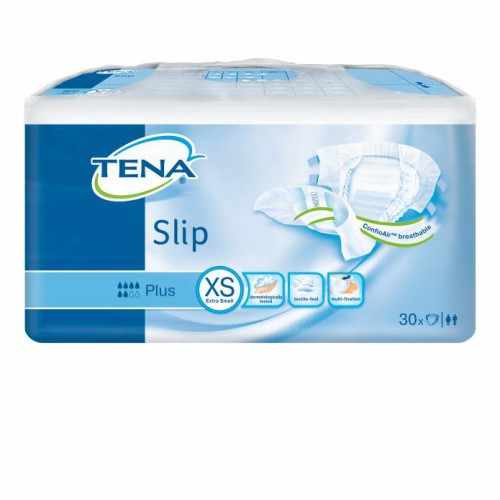 Тена Слип Плюс / Tena Slip Plus - дышащие подгузники для взрослых, размер XS, 30 шт.