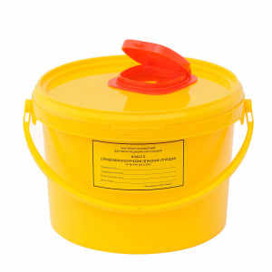 Ёмкость-контейнер для сбора острого инструментария 3 литра