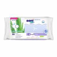 Seni Care Sensitive - влажные салфетки для чувствительной кожи, 68 шт.