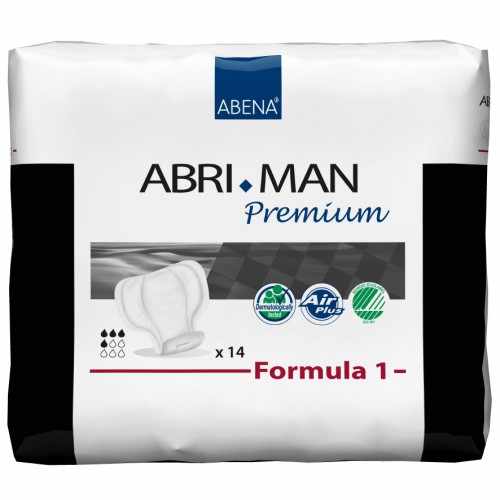 Abena Abri-Man Premium Formula 1 / Абена Абри-Мен Премиум Формула 1 - мужские урологические прокладки, 14 шт.