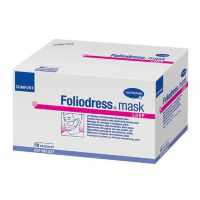 Foliodress mask comfort loop / Фолиодрес мэск комфорт луп - маска на лицо из нетканого материала на резинке, 50 шт, голубая