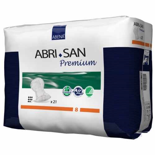 Abena Abri-San Premium 8 / Абена Абри-Сан Премиум 8 - урологические анатомические прокладки, 21 шт.
