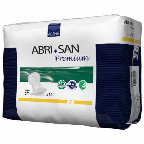 Abena Abri-San Premium 7 / Абена Абри-Сан Премиум 7 - урологические анатомические прокладки, 30 шт.