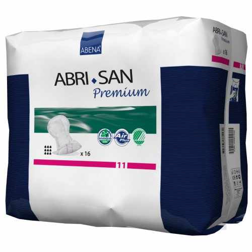 Abena Abri-San Premium 11 / Абена Абри-Сан Премиум 11 - урологические анатомические прокладки, 16 шт.