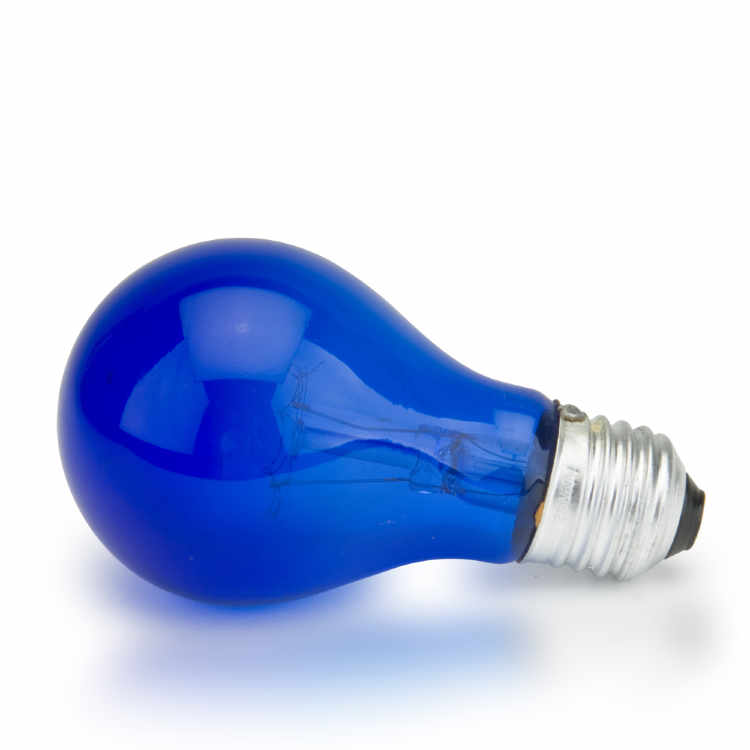 Лампа накаливания вольфрамовая синяя синяя