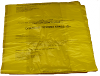 Пакеты для утилизации медицинских отходов 1000 х 1200 мм, 240л, 14мкм, 200 шт., (класс Б - желтые)