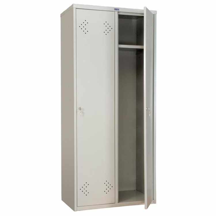 Шкаф для одежды медицинский Практик МД LS (LE)-21-80 (2 отделения, 813 x 500 x 1830 мм)