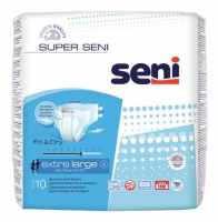 Подгузники для взрослых "SUPER SENI" Extra Large по 10 шт.