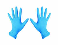 Перчатки смотровые нитриловые текстурированные на пальцах неопудренные р. S