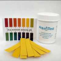 Универсальная индикаторная бумага AquaTest (100 штук pH-полоски)