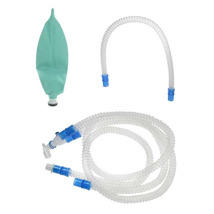 Контур дыхательный анестезиологический взрослый гладкоствольный 160 см, лимб 80 см, мешок 2 л (481201S)