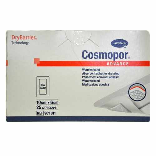 Космопор Эдванс / Cosmopor Advance - самоклеящаяся повязка с технологией DryBarrier, 10 см x 6 см