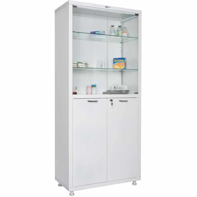 Шкаф медицинский Hilfe MD 2 1780/SG (металл/стекло, 800x400x1850 мм)