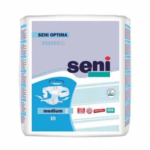Seni Optima / Сени Оптима - подгузники для взрослых с поясом, размер M, 10 шт.