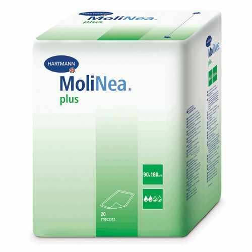 МолиНеа Плюс / MoliNea Plus - одноразовые впитывающие пеленки, размер 90х180 см, 110 г/м2, 20 шт.