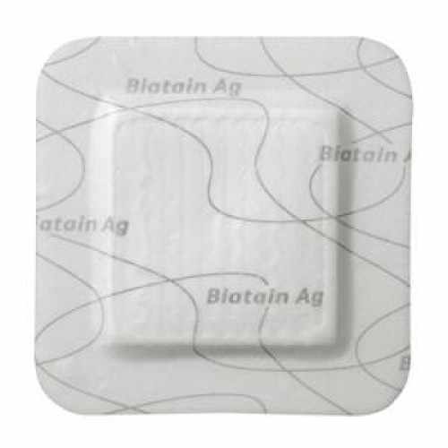 Биатен Аг / Biatain Ag - губчатая адгезивная повязка с серебром, 15х15 см