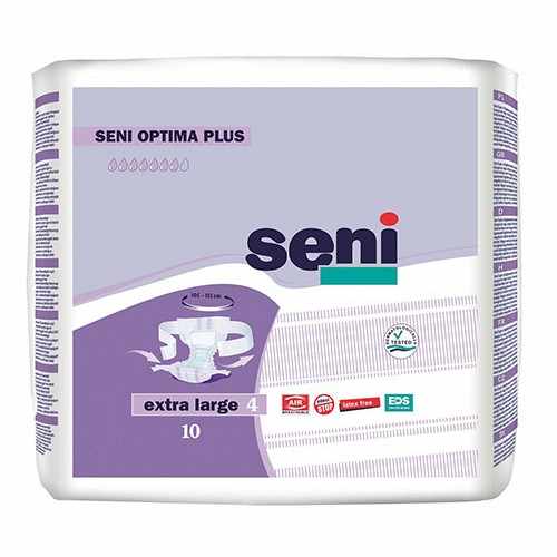Seni Optima Plus / Сени Оптима Плюс - подгузники для взрослых с поясом, размер XL, 10 шт.