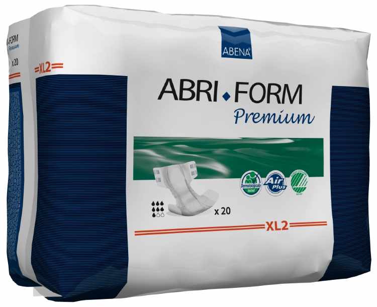 Подгузник для взрослых р.Extra Large №20 (d 110-170 см - 3400 мл), Abri Form XL2 "ABENA"
