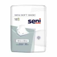 Seni Soft Basic / Сени Софт Бейсик - одноразовые впитывающие пелёнки, размер 60x60 см, 30 шт.