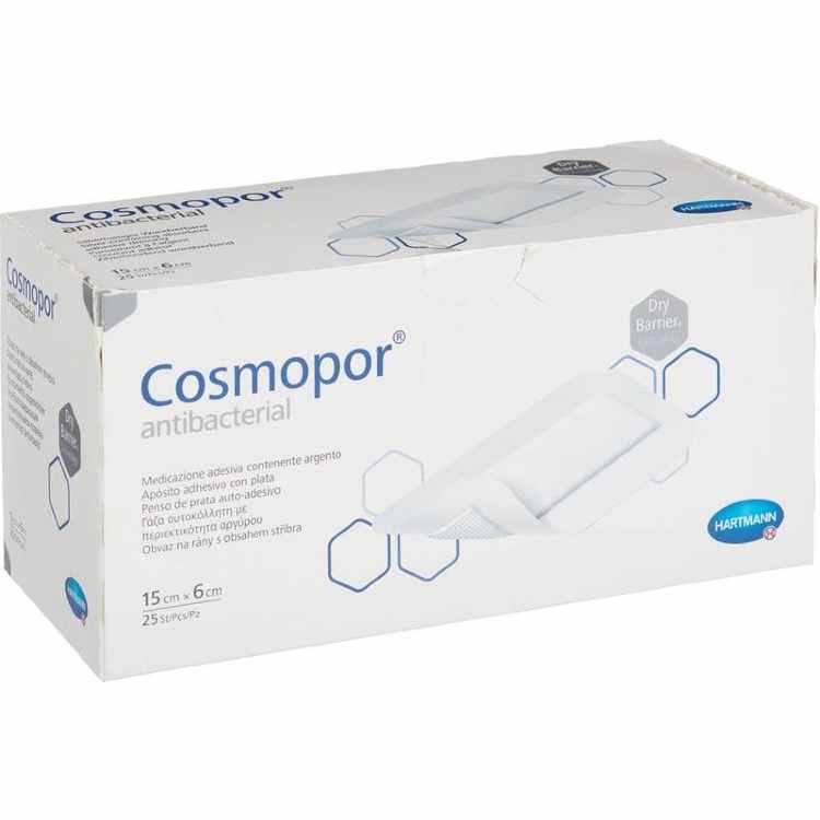 Пластырь-повязка Cosmopor E послеоперационная стерильная 15х6 см (25 штук в упаковке)