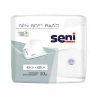 Seni Soft Basic / Сени Софт Бейсик - одноразовые впитывающие пелёнки, размер 40x60 см, 30 шт.