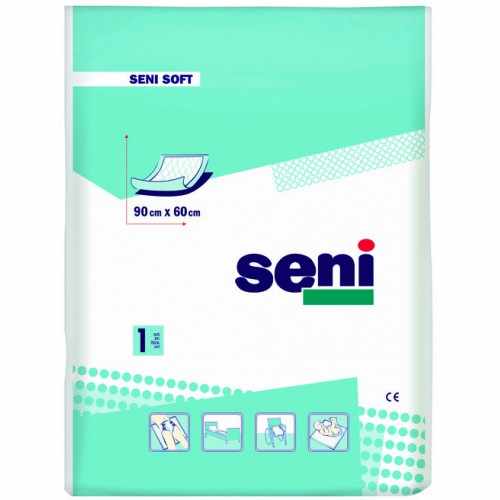 Seni Soft / Сени Софт - одноразовые впитывающие пелёнки, размер 90x60 см, 1 шт.
