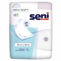 Seni Soft / Сени Софт - одноразовые впитывающие пелёнки, размер 90x60 см, 5 шт.