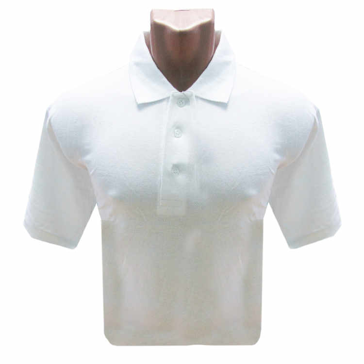 Рубашка Поло (190 г), короткий рукав, белый (L)