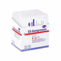 Es-Kompressen / Ес-Компрешн - нестерильная нетканая салфетка, 7,5 см х 7,5 см, 8 слоев, 17 нитей, 100 шт